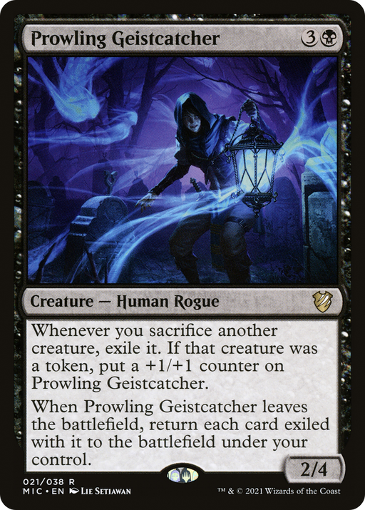 Prowling Geistcatcher (MIC-021) [Midnight Hunt Commander] MTG Single Wizards of the Coast