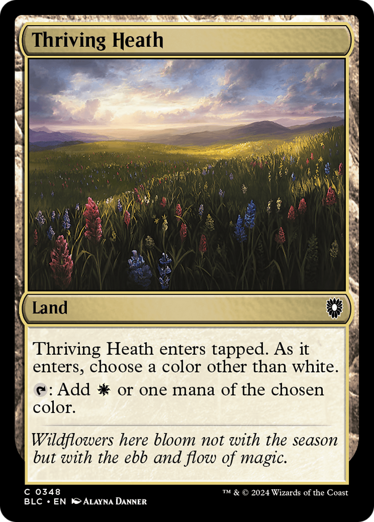 Thriving Heath (BLC-348) [Bloomburrow Commander] MTG Single Wizards of the Coast