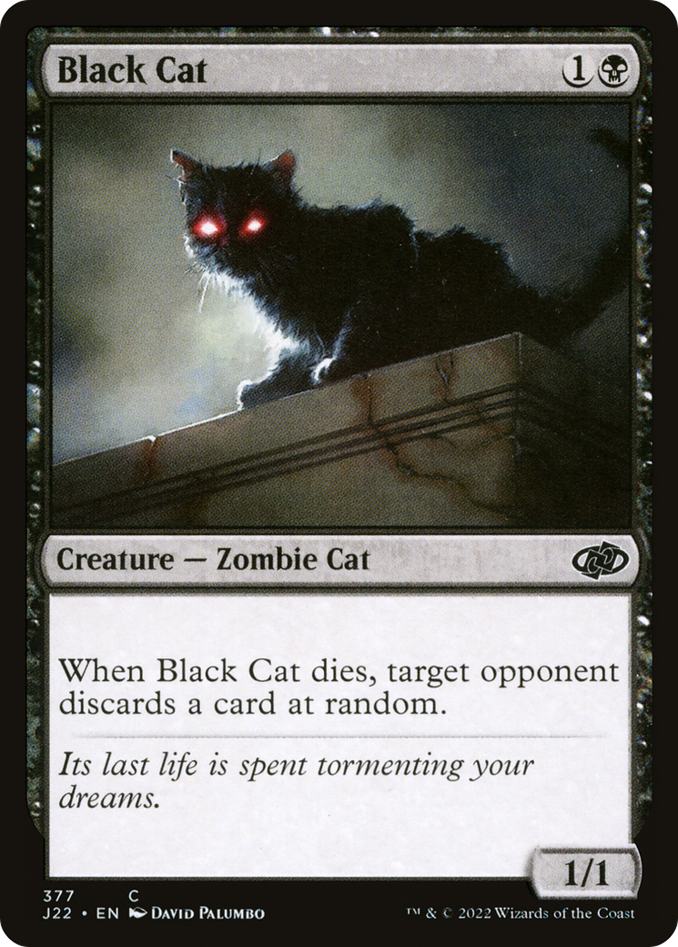 Black Cat (J22-377) [Jumpstart 2022] MTG Single Wizards of the Coast