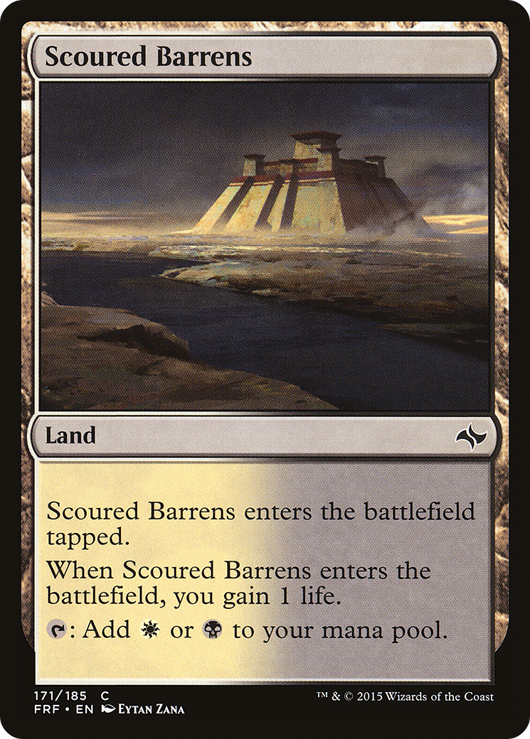 Scoured Barrens (FRF-171) [Fate Reforged] Foil MTG Single Wizards of the Coast