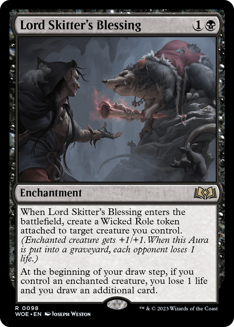 Lord Skitter's Blessing (WOE-098) [Wilds of Eldraine] Foil MTG Single Wizards of the Coast