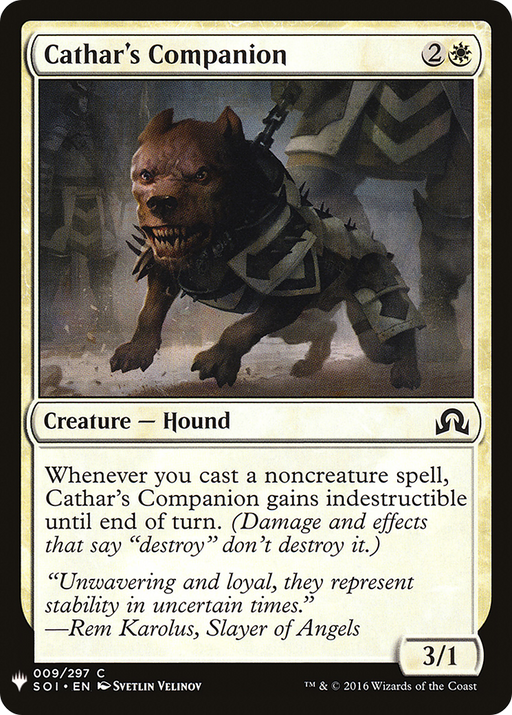 Cathar's Companion (LIST-SOI-9) [Mystery Booster] The List MTG Single Wizards of the Coast