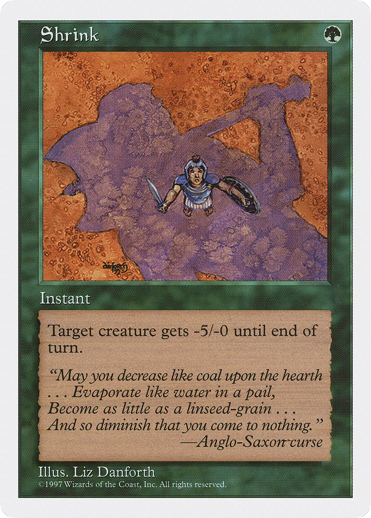 Shrink (5ED-326) [Fifth Edition] MTG Single Wizards of the Coast
