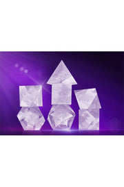 Sirius Dice: Sharp-Edged 7-Die Dice Set Cloak and Dagger - Clear Dice & Gaming Accessories Sirius Dice
