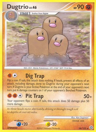 Dugtrio (/132) [DP: Secret Wonders] Pokemon Single Pokémon