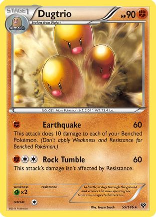 Dugtrio (/146) [XY: Base Set] Pokemon Single Pokémon