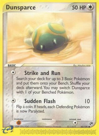 Dunsparce (60/100) [EX: Sandstorm] Pokemon Single Pokémon