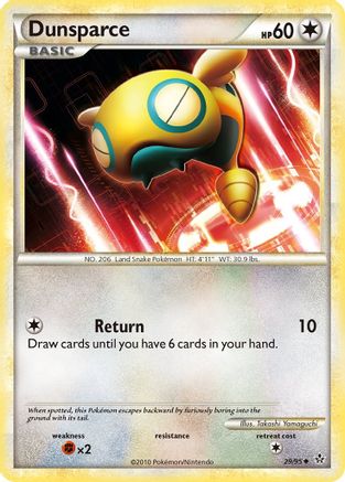 Dunsparce (/95) Reverse Holofoil [HGSS: Unleashed] Pokemon Single Pokémon