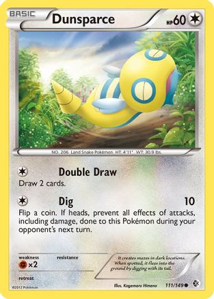 Dunsparce (/149) [BW: Boundaries Crossed] Pokemon Single Pokémon