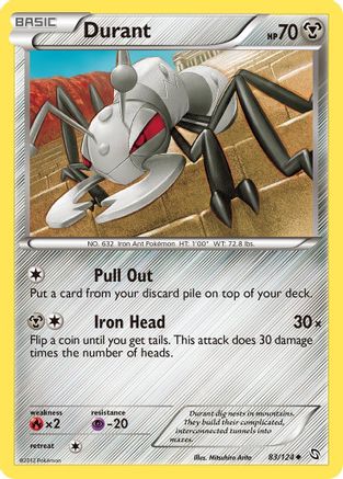 Durant (83/124) Reverse Holofoil [BW: Dragons Exalted] Pokemon Single Pokémon