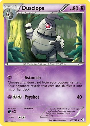 Dusclops (/149) [BW: Boundaries Crossed] Pokemon Single Pokémon