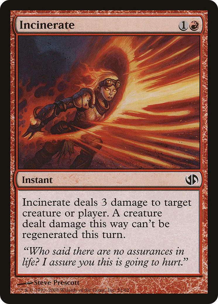 Incinerate (DD2-051) [Misc] Duel Decks: Jace vs. Chandra MTG Single Wizards of the Coast