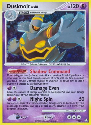 Dusknoir (1) (/100) Holofoil [DP: Stormfront] Pokemon Single Pokémon