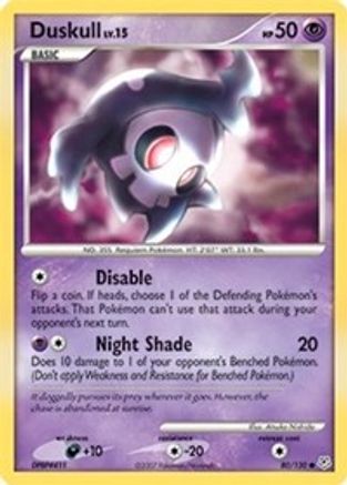 Duskull (80/130) Reverse Holofoil [DP: Base Set] Pokemon Single Pokémon