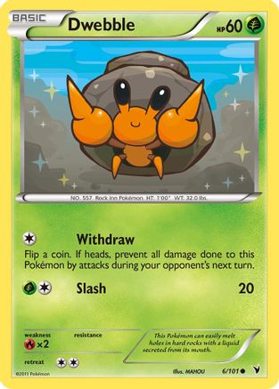 Dwebble (/101) Reverse Holofoil [BW: Noble Victories] Pokemon Single Pokémon