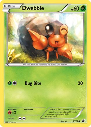 Dwebble (/113) [BW: Legendary Treasures] Pokemon Single Pokémon