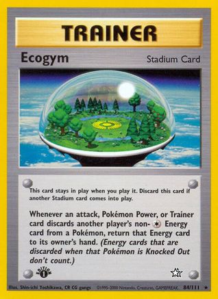 Ecogym (84/111) 1st Edition [Vintage: Neo Genesis] Pokemon Single Pokémon