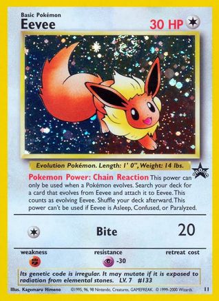Eevee (11/53) Holofoil [Promos: WoTC Promo] Pokemon Single Pokémon