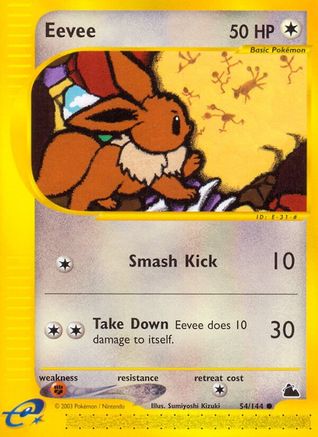 Eevee (54/144) Reverse Holofoil [Vintage: Skyridge] Pokemon Single Pokémon