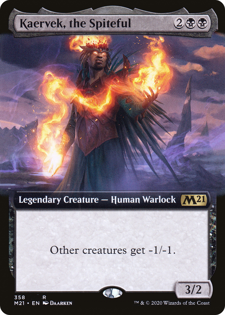 Kaervek, the Spiteful (M21-358) [Core Set 2021] (Extended Art) Foil MTG Single Wizards of the Coast