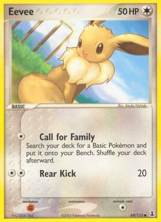 Eevee - 069/113 (69/113) [EX: Delta Species] Pokemon Single Pokémon