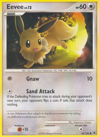 Eevee (63/100) Reverse Holofoil [DP: Majestic Dawn] Pokemon Single Pokémon