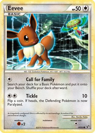 Eevee (48/90) Reverse Holofoil [HGSS: Undaunted] Pokemon Single Pokémon