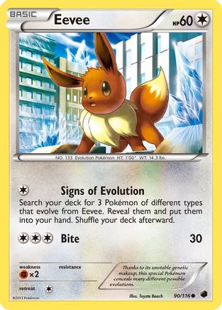 Eevee (90/116) [BW: Plasma Freeze] Pokemon Single Pokémon