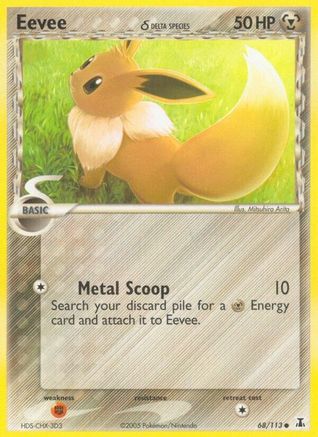 Eevee - 068/113 (68/113) [EX: Delta Species] Pokemon Single Pokémon