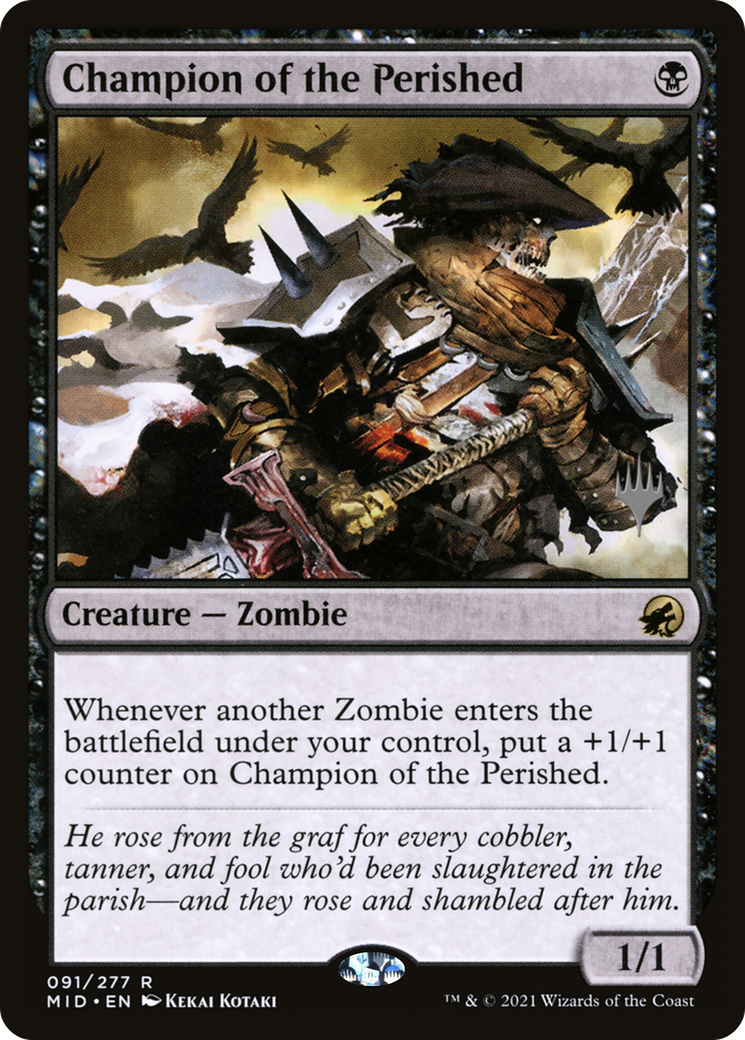 Champion of the Perished (PPMID-091) [Innistrad: Midnight Hunt Promos] MTG Single Wizards of the Coast