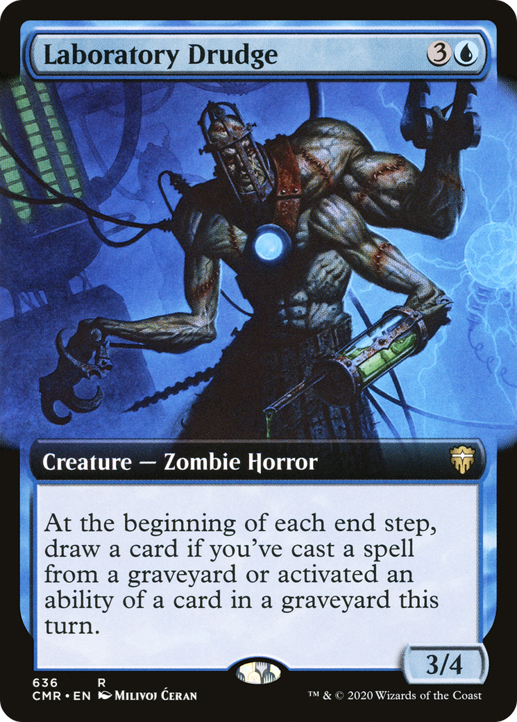 Laboratory Drudge (CMR-636) [Commander Legends] (Extended Art) MTG Single Wizards of the Coast