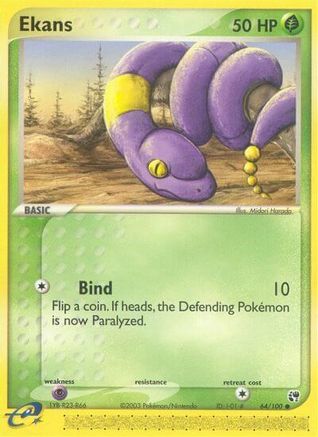 Ekans (64/100) [EX: Sandstorm] Pokemon Single Pokémon