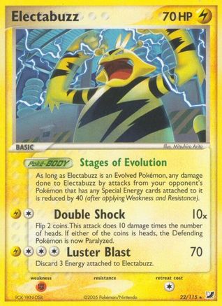 Electabuzz (/115) [EX: Unseen Forces] Pokemon Single Pokémon