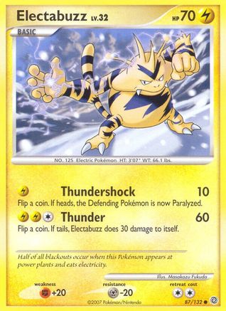 Electabuzz (87/132) [DP: Secret Wonders] Pokemon Single Pokémon