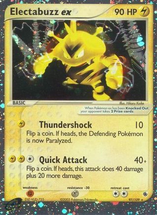 Electabuzz ex 97/109 Holofoil [EX: Ruby & Sapphire] Pokemon Single Pokémon