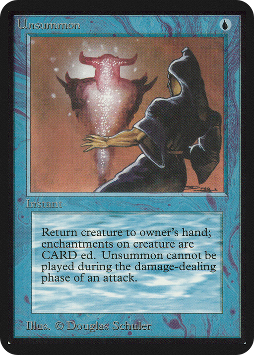Unsummon (LEA-086) [Oldschool] Limited Edition Alpha MTG Single Wizards of the Coast