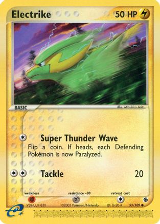 Electrike - 53/109 (53/109) [EX: Ruby & Sapphire] Pokemon Single Pokémon