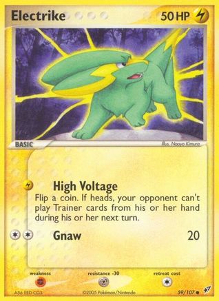 Electrike - 059/107 (/107) Reverse Holofoil [EX: Deoxys] Pokemon Single Pokémon