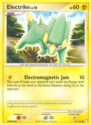 Electrike (/123) [DP: Mysterious Treasures] Pokemon Single Pokémon