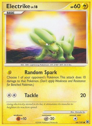 Electrike (/100) Reverse Holofoil [DP: Majestic Dawn] Pokemon Single Pokémon