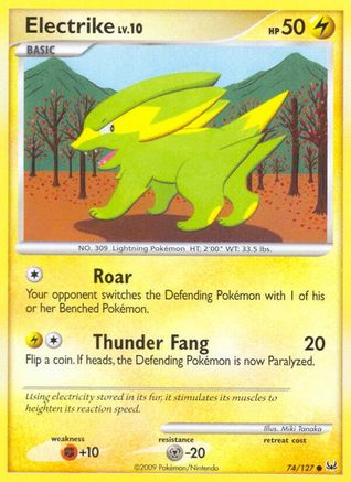 Electrike (74/127) Reverse Holofoil [Platinum: Base set] Pokemon Single Pokémon