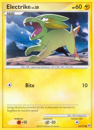 Electrike (63/99) [Platinum: Arceus] Pokemon Single Pokémon