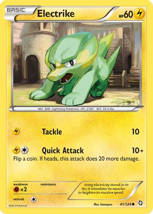 Electrike (41) (/124) Reverse Holofoil [BW: Dragons Exalted] Pokemon Single Pokémon