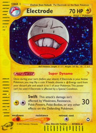 Electrode (H7) (/147) Holofoil [Vintage: Aquapolis] Pokemon Single Pokémon