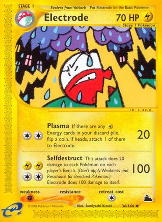 Electrode (/144) [Vintage: Skyridge] Pokemon Single Pokémon