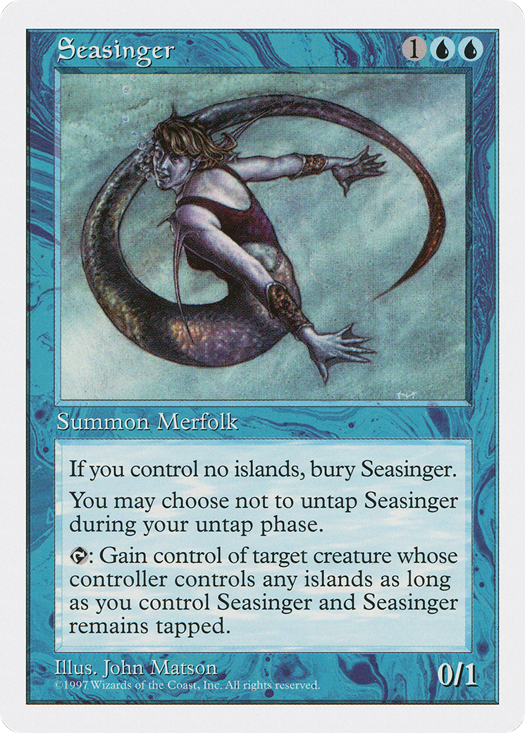 Seasinger (5ED-121) [Fifth Edition] MTG Single Wizards of the Coast