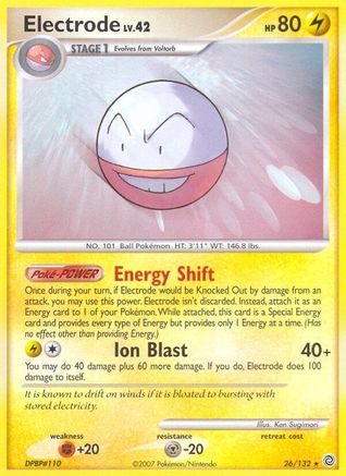 Electrode (/132) Reverse Holofoil [DP: Secret Wonders] Pokemon Single Pokémon