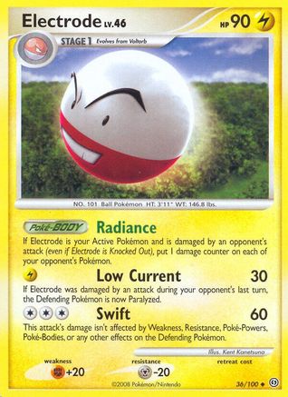 Electrode (36) (/100) Reverse Holofoil [DP: Stormfront] Pokemon Single Pokémon