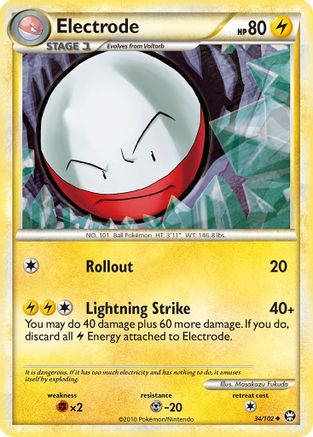 Electrode (/102) Reverse Holofoil [HGSS: Triumphant] Pokemon Single Pokémon