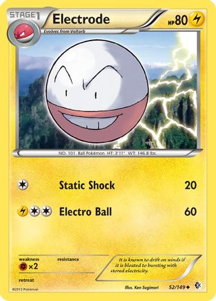 Electrode (/149) Reverse Holofoil [BW: Boundaries Crossed] Pokemon Single Pokémon